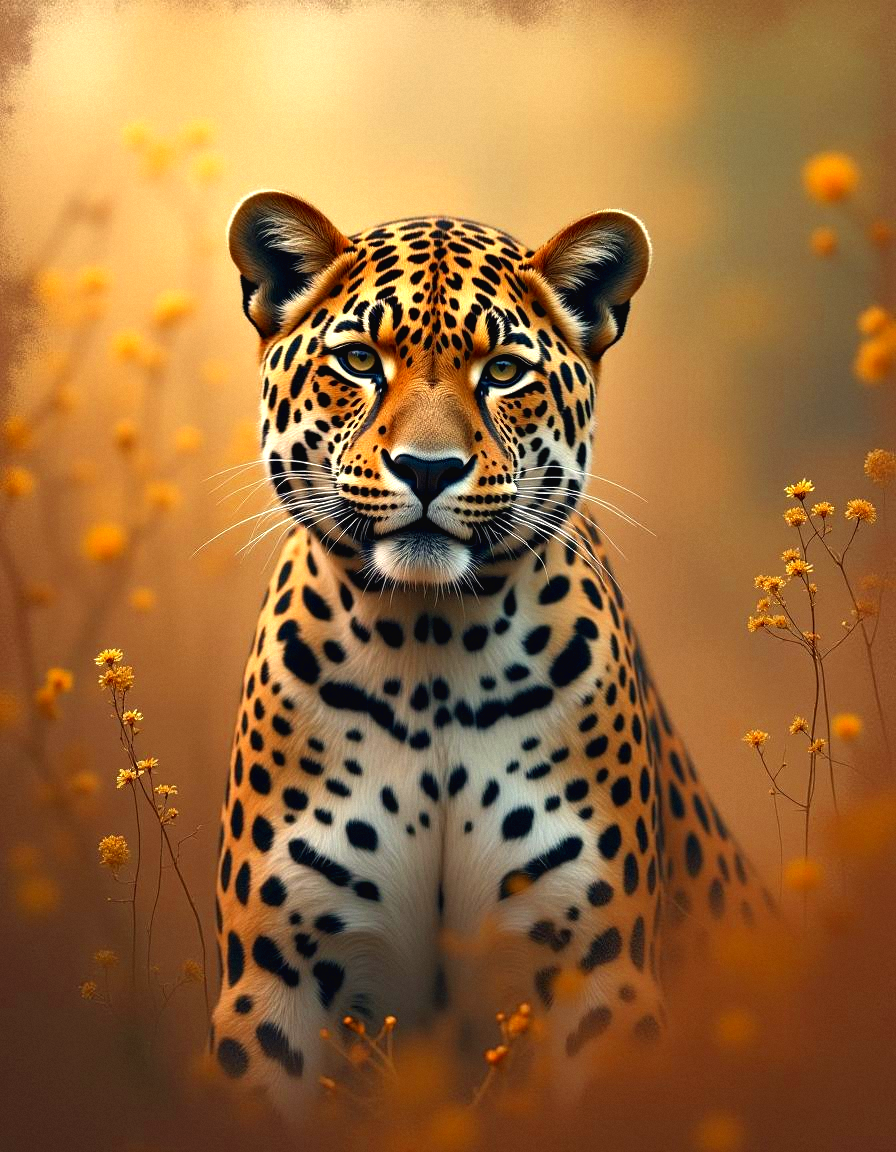 Illuminated Wall Art - Looking Leopard 1 - Illuminart