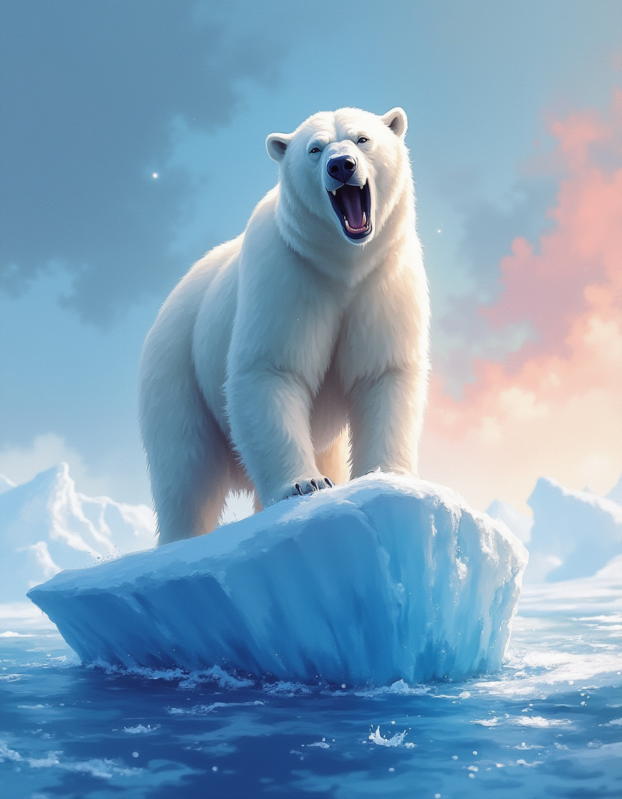 Illuminated Wall Art - Polar Bear 1 - Illuminart