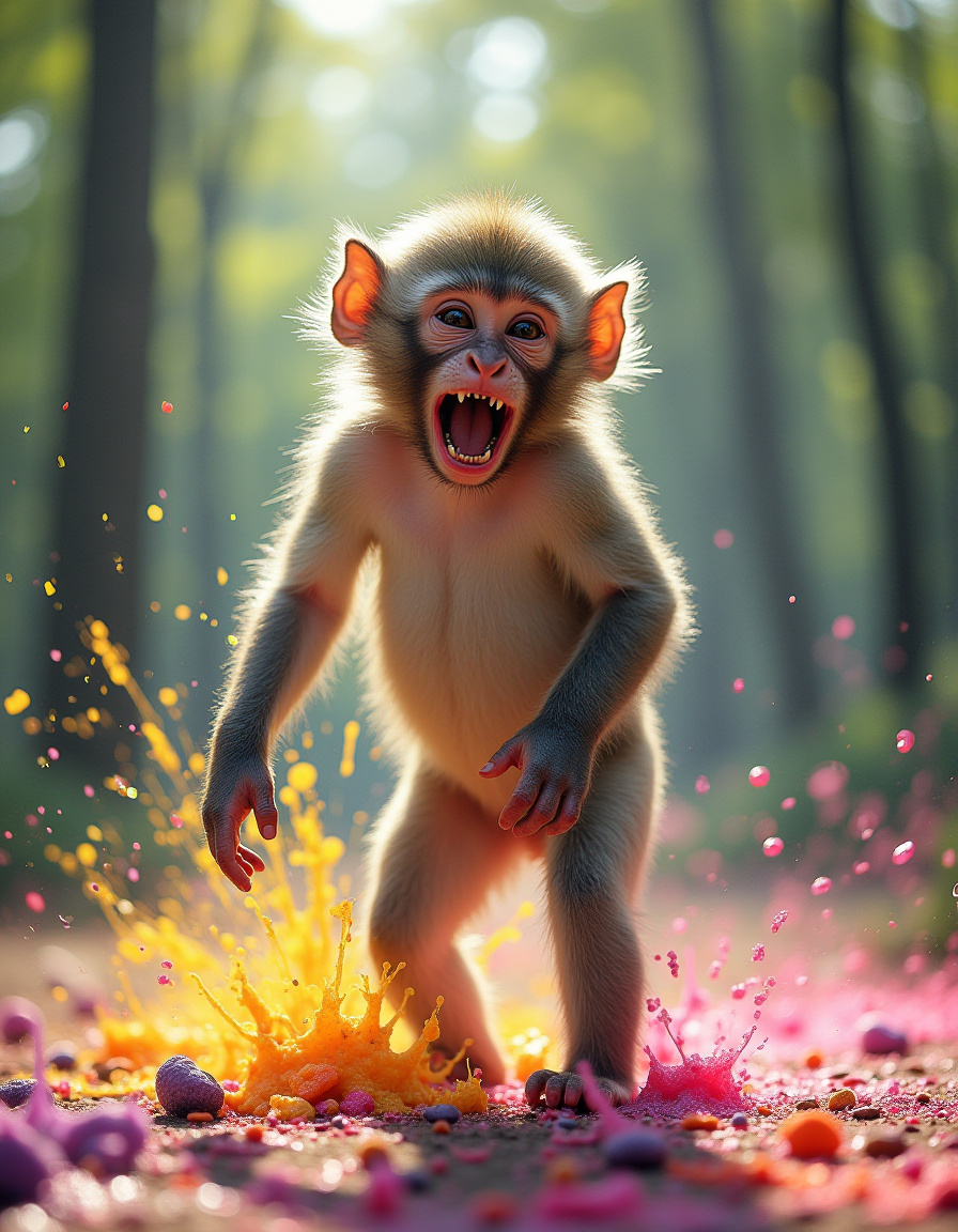 Illuminated Wall Art - Monkey - Illuminart