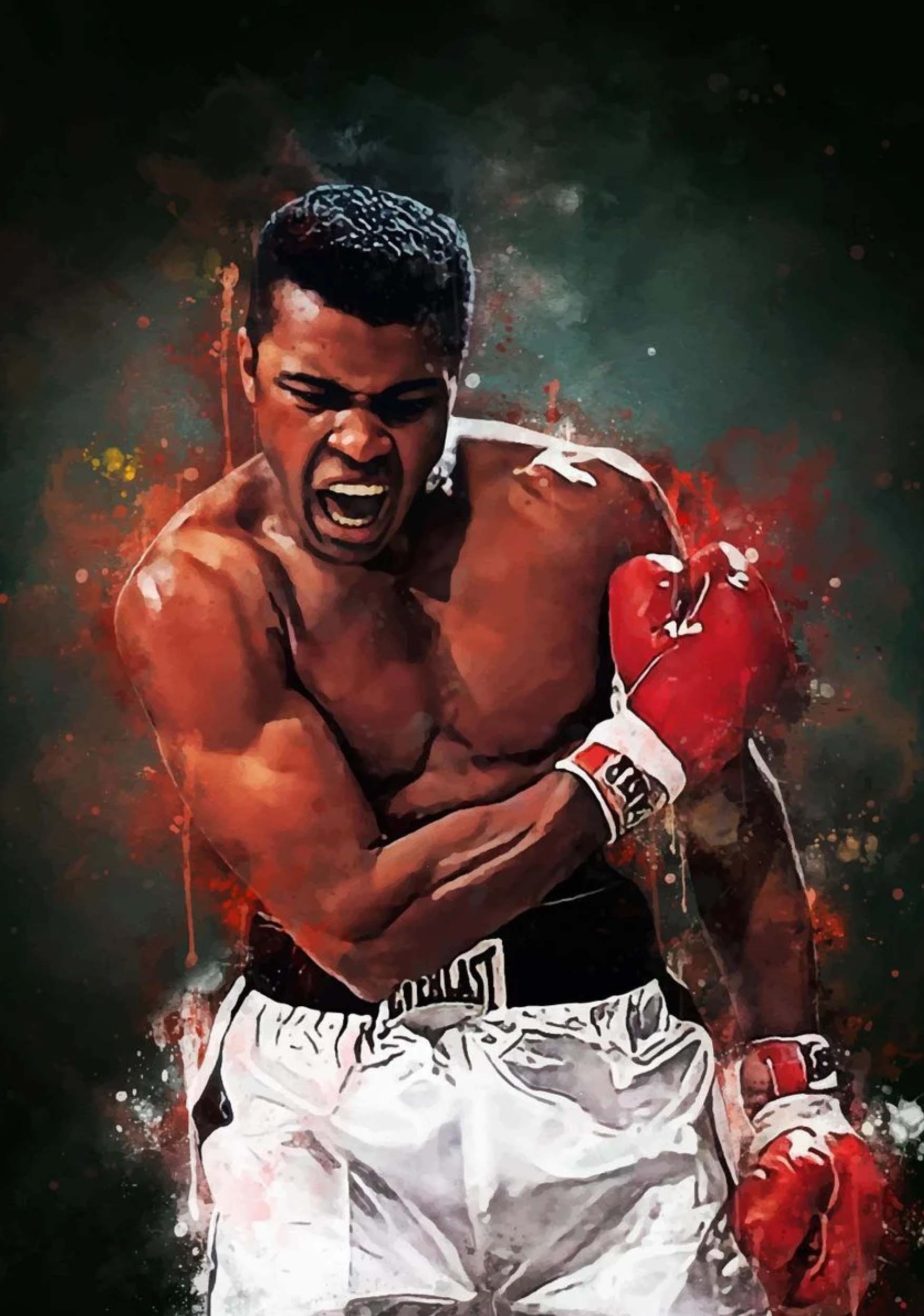 Illuminated Wall Art -Muhammed Ali - Illuminart