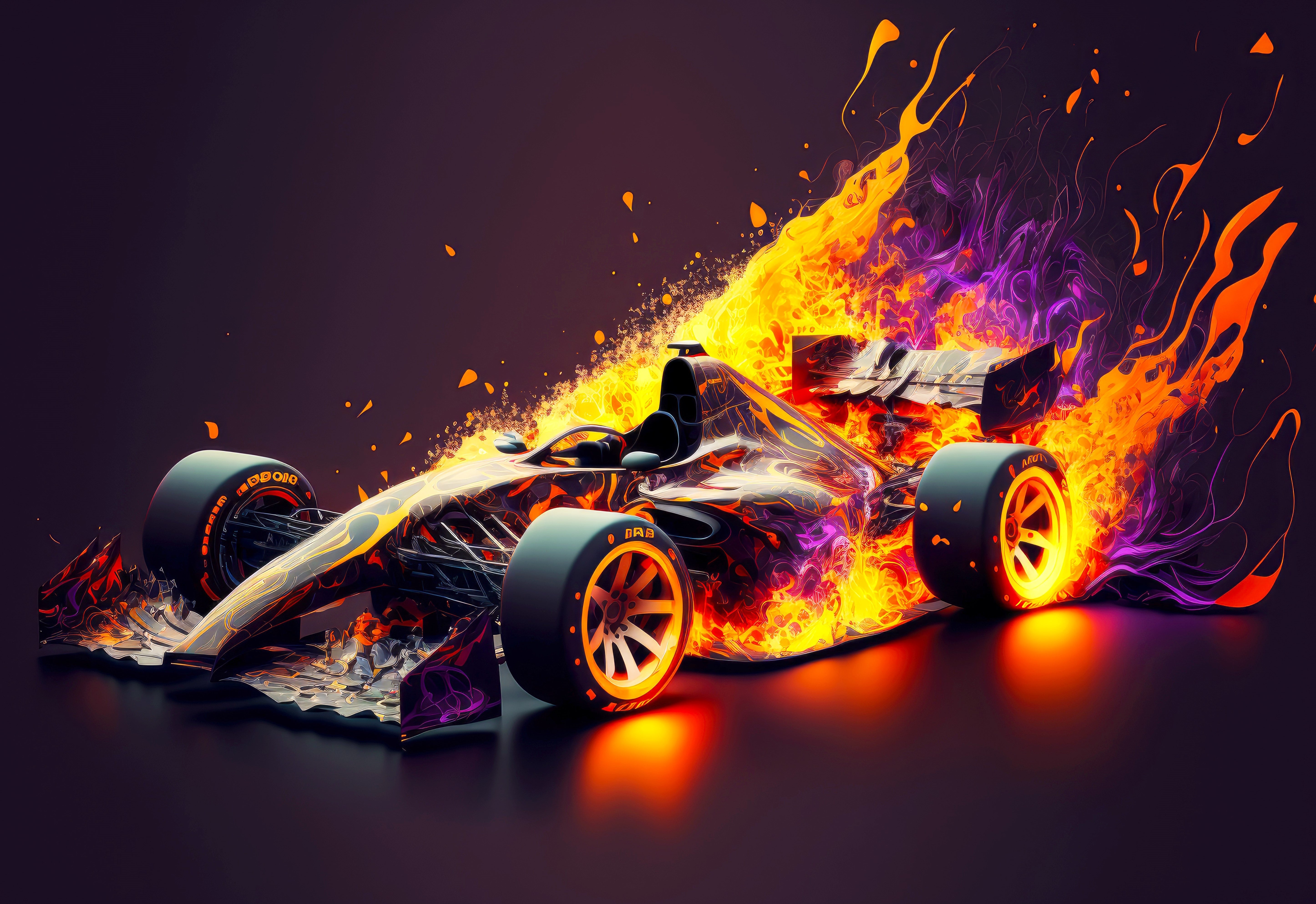 Illuminated Wall Art - F1 Car 3 - Illuminart