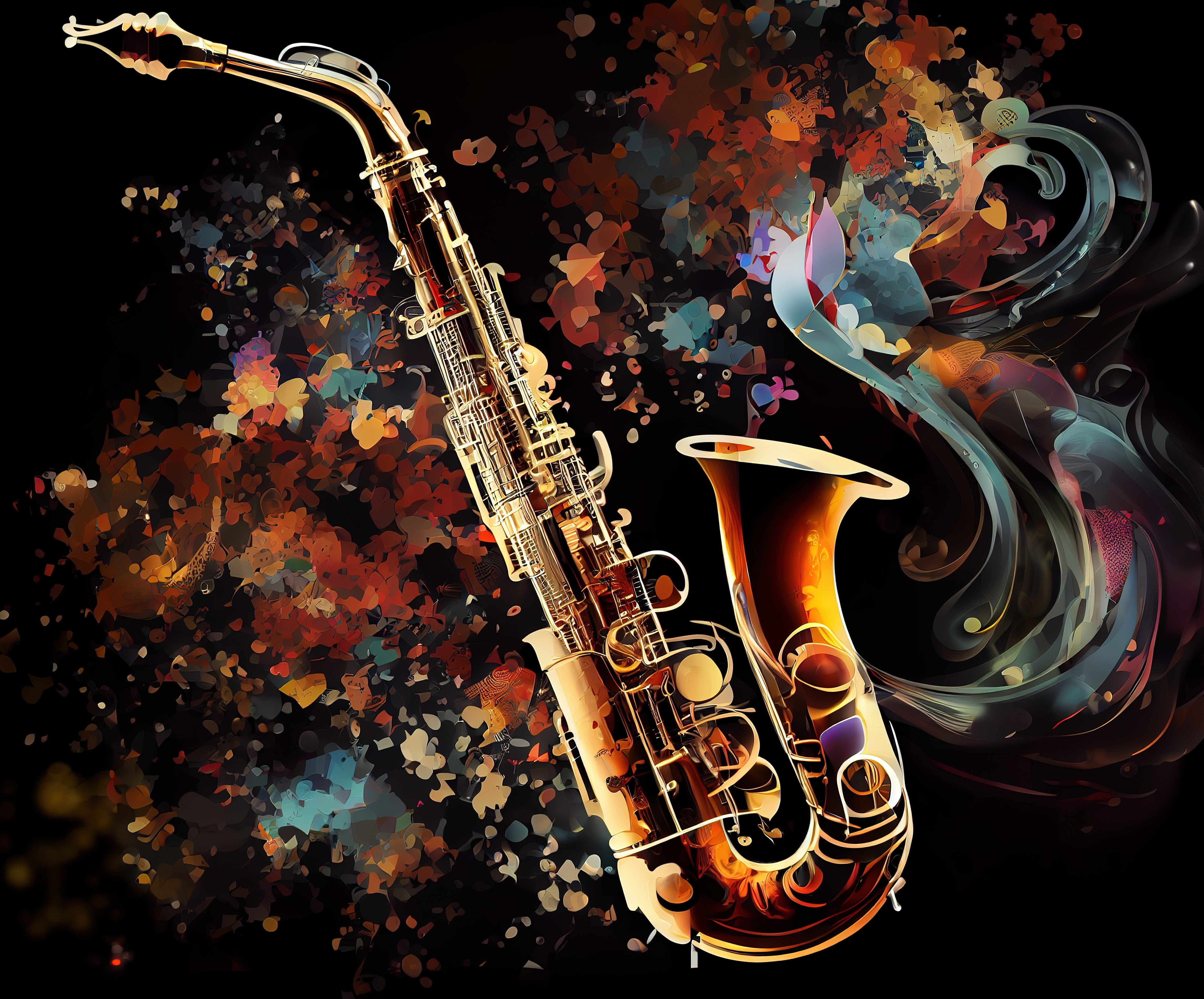 Illuminated Wall Art - Saxaphone - Illuminart