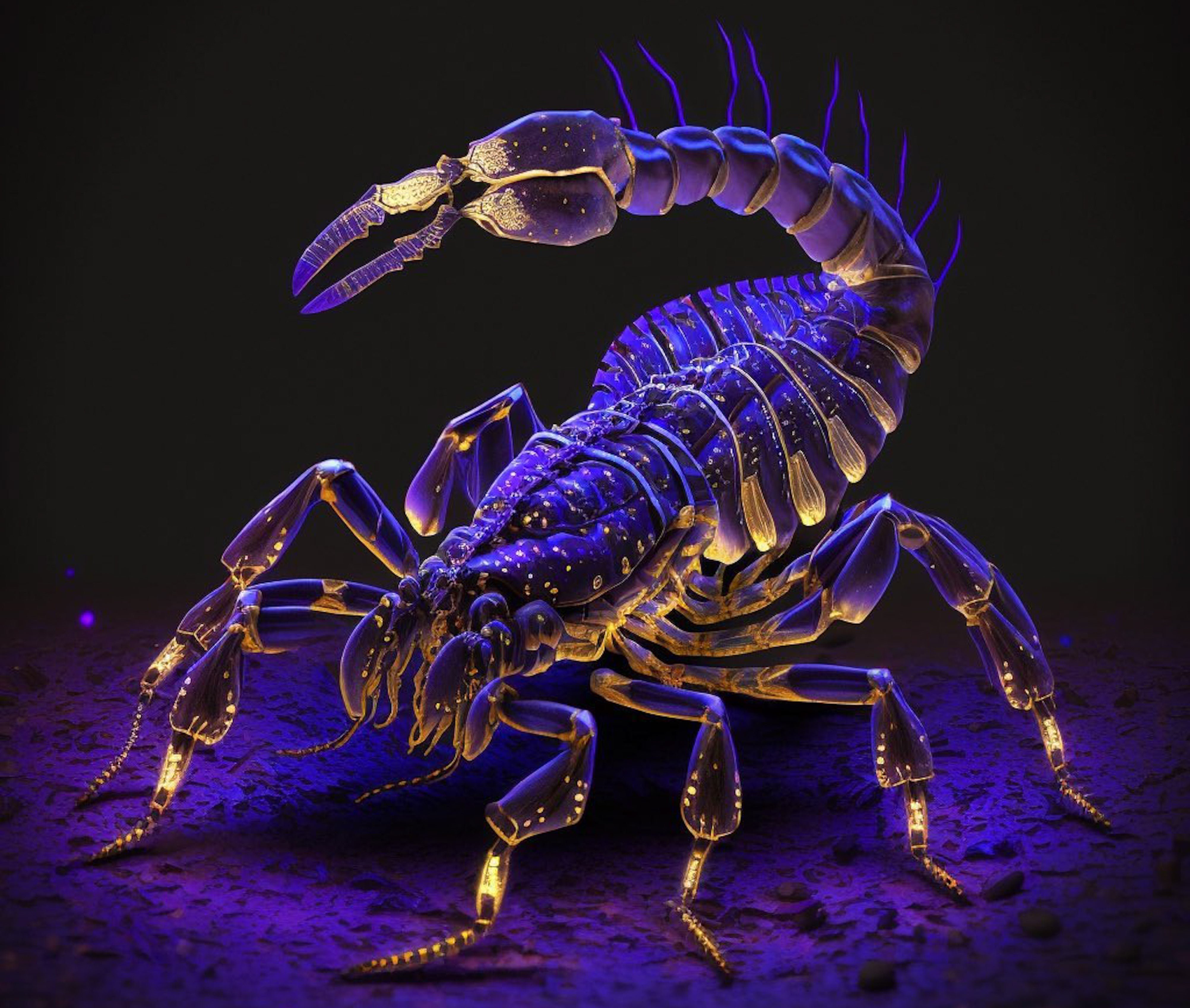 Illuminated Wall Art - Scorpion - Illuminart