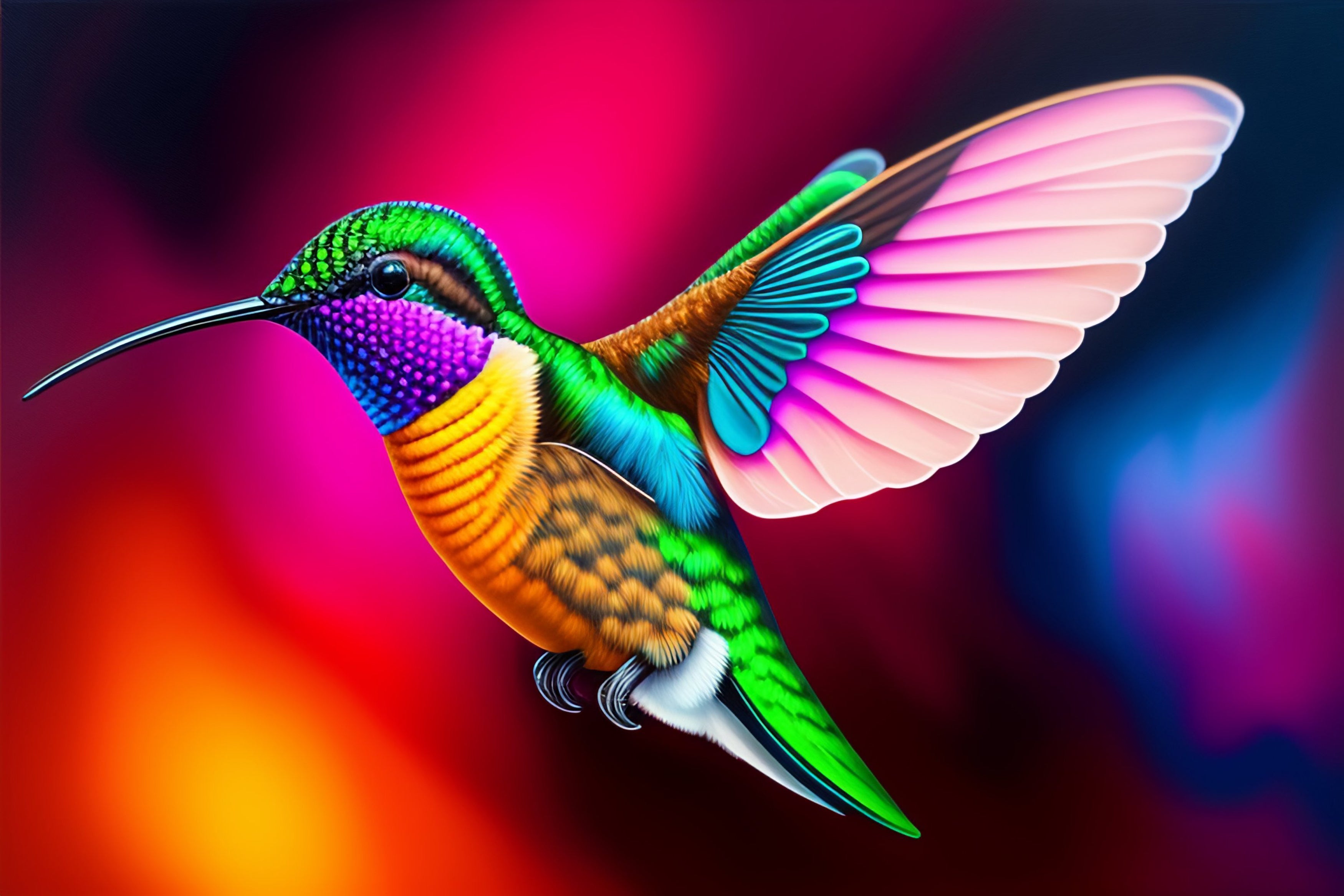 Illuminated Wall Art - Hummingbird 1 - Illuminart