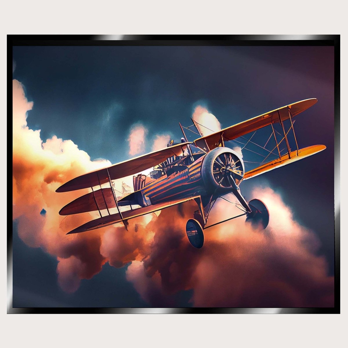 Illuminated Wall Art - Biplane - madaboutneon