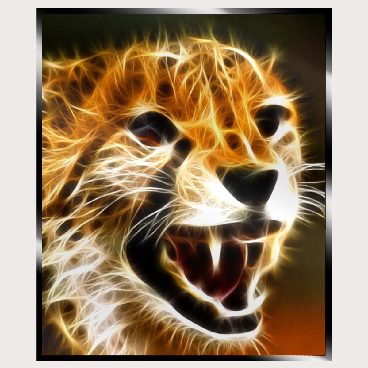 Illuminated Wall Art - Cheetah 2 - Illuminart