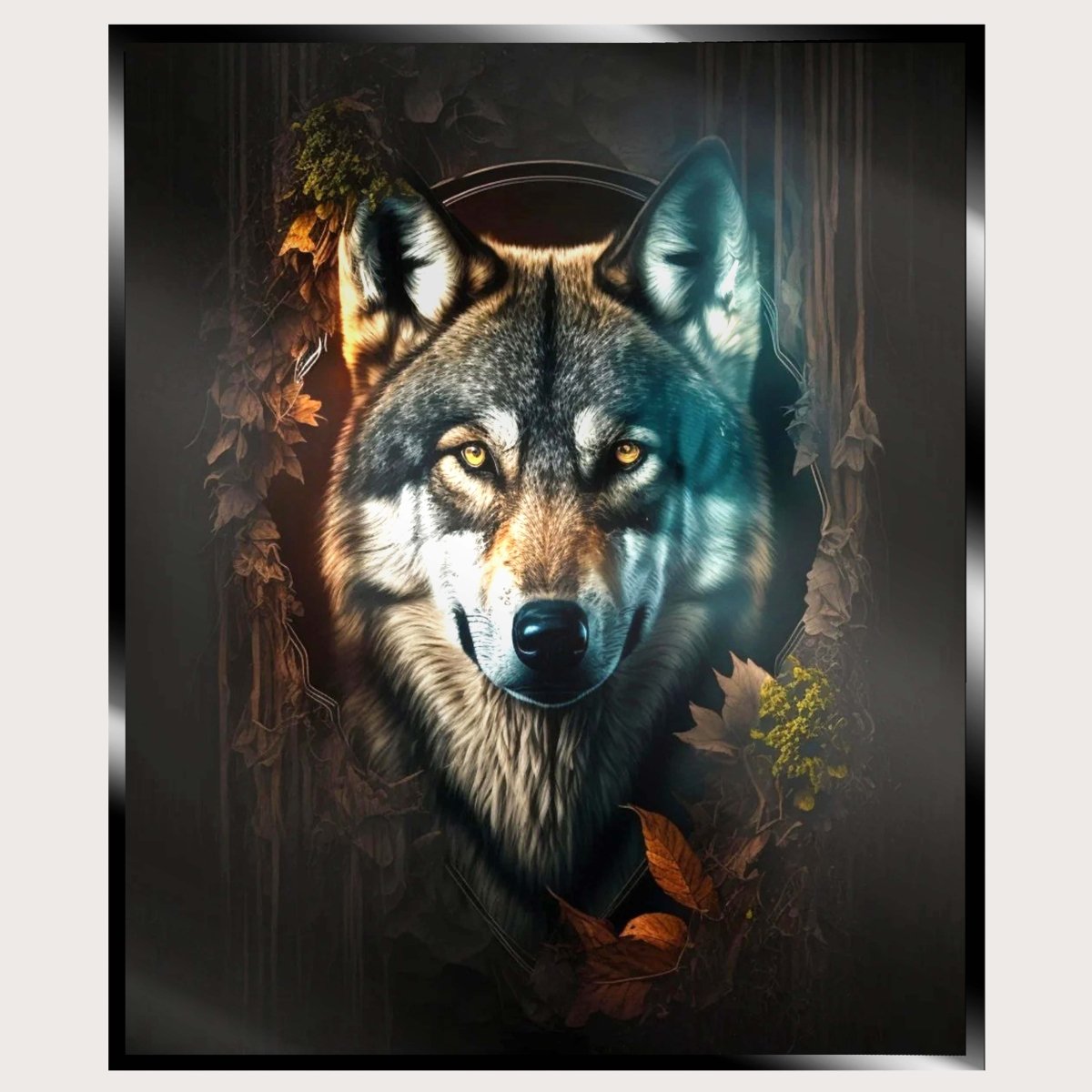 Illuminated Wall Art - Cool Wolf - madaboutneon