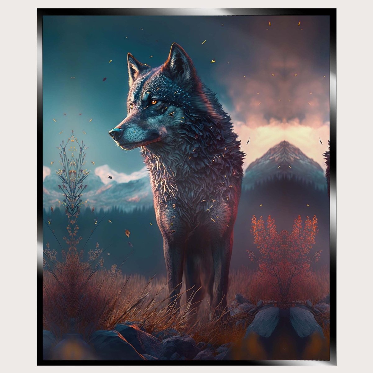 Illuminated Wall Art - Forest Wolf - madaboutneon