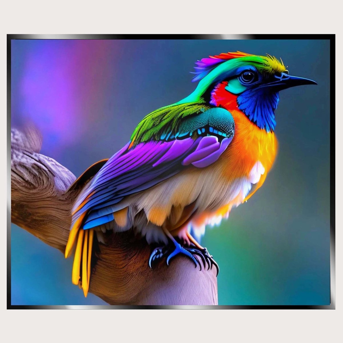 Illuminated Wall Art - Multicoloured Bird - madaboutneon