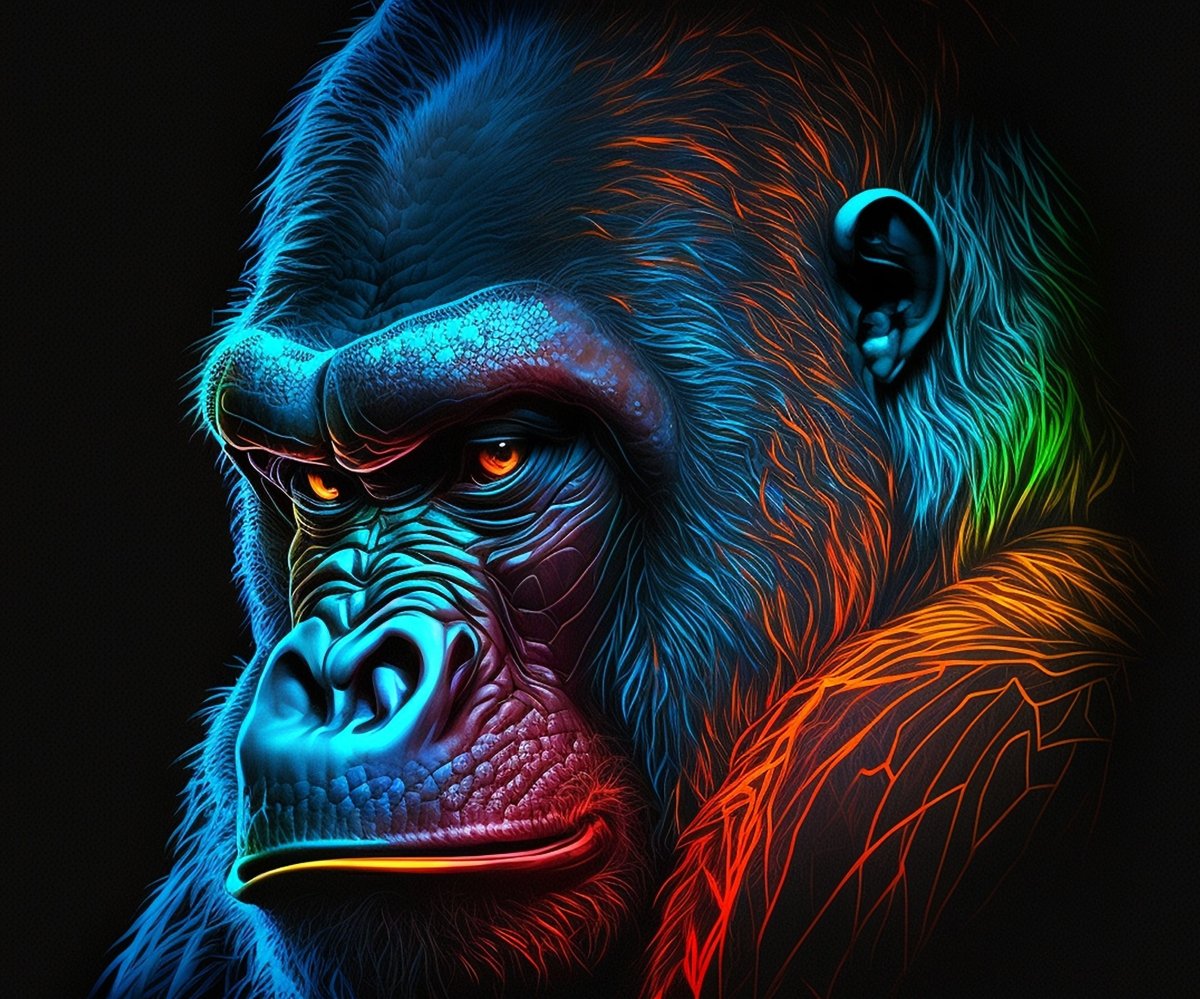 Illuminated Wall Art - Neon Gorilla - madaboutneon