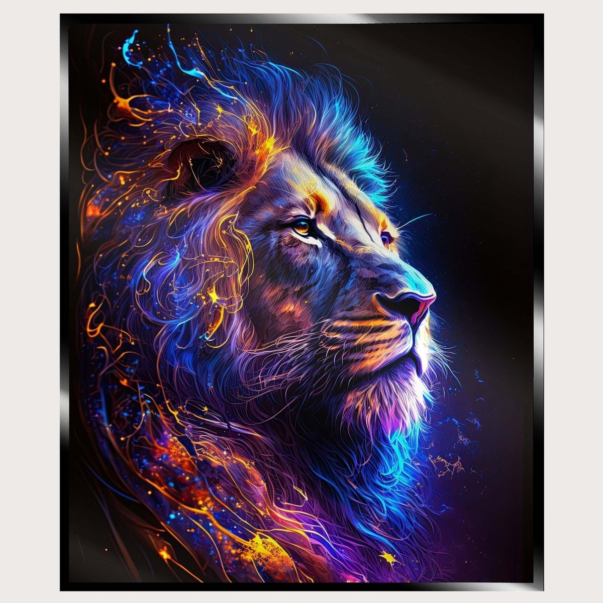 Illuminated Wall Art - Neon Lion - madaboutneon