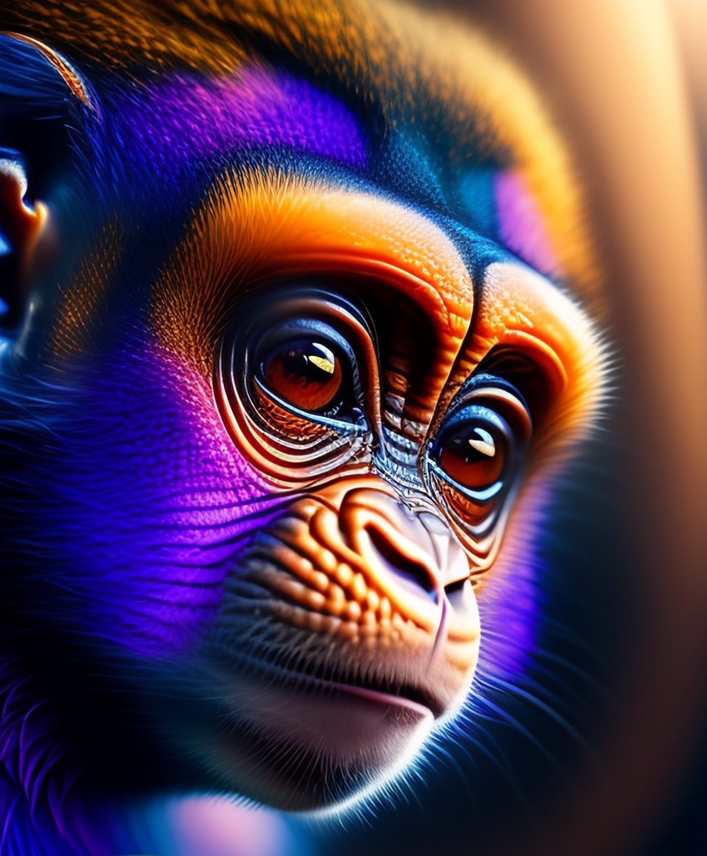 Illuminated Wall Art - Neon Monkey - Illuminart