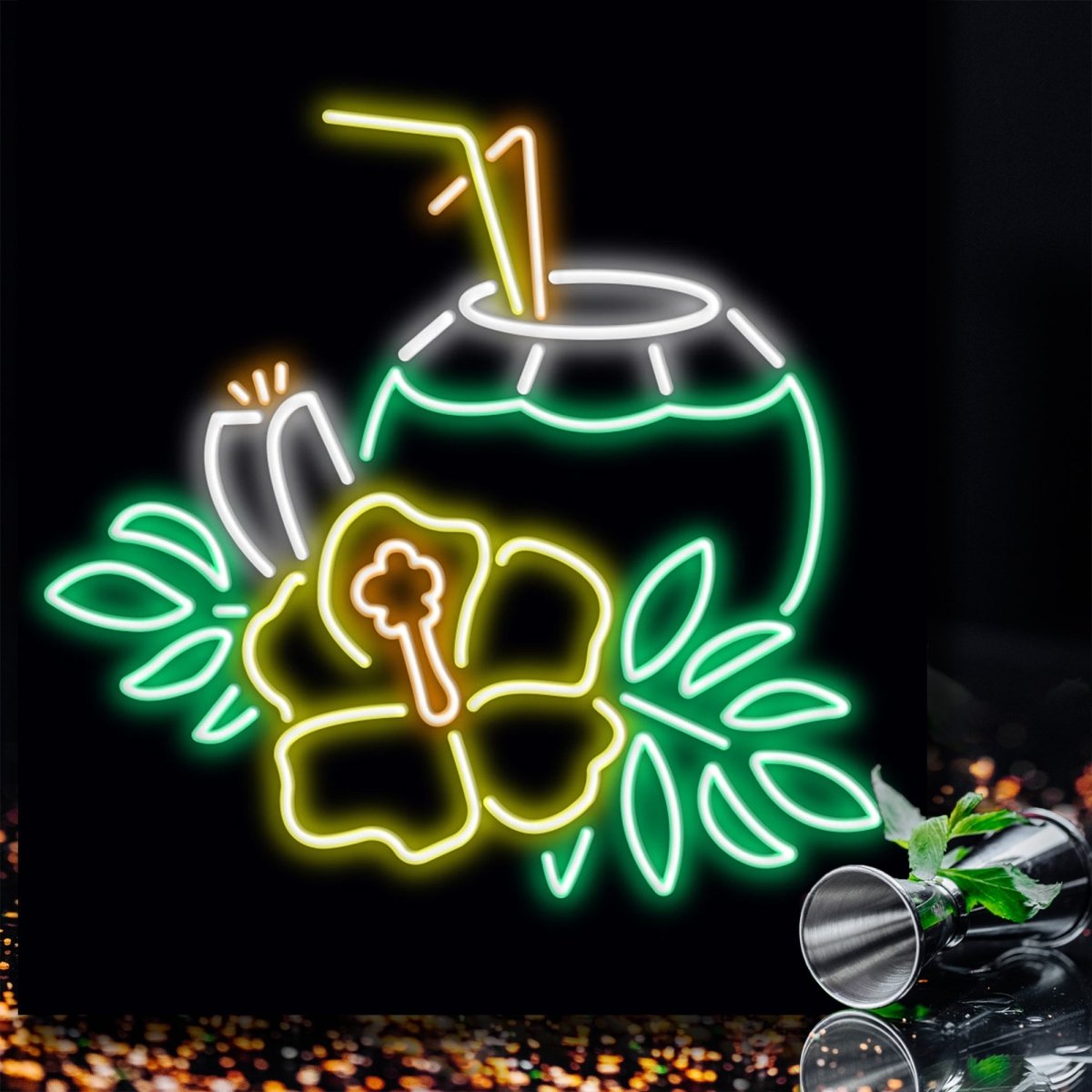 Personalised LED Neon Sign COCONUT - madaboutneon