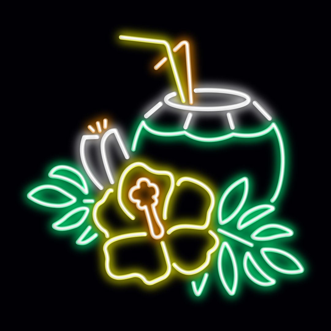 Personalised LED Neon Sign COCONUT - madaboutneon