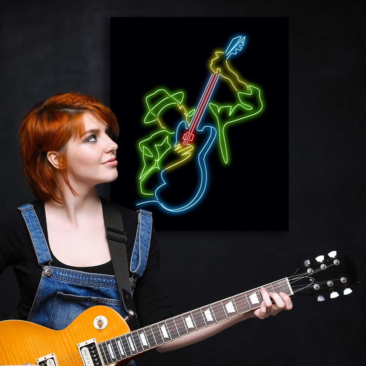 Personalised LED Neon Sign GUITARIST - madaboutneon