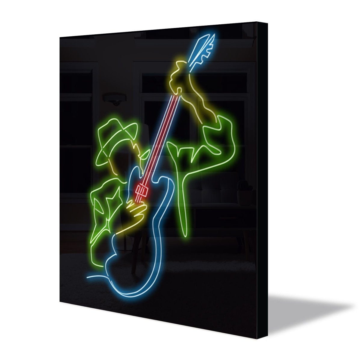 Personalised LED Neon Sign GUITARIST - madaboutneon