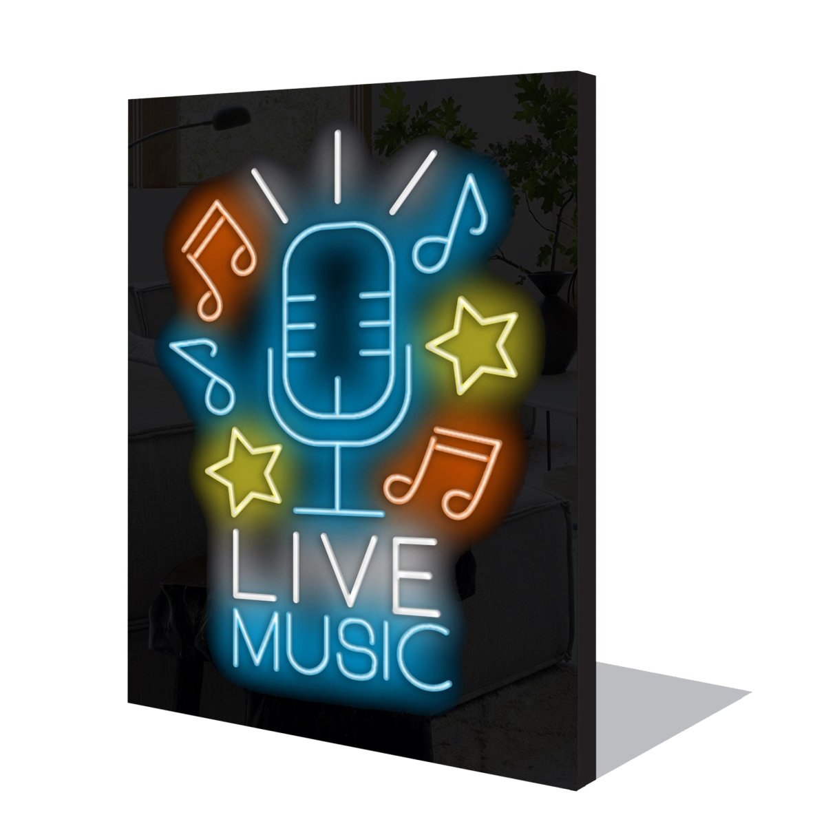 Personalised LED Neon Sign LIVE_MUSIC - madaboutneon