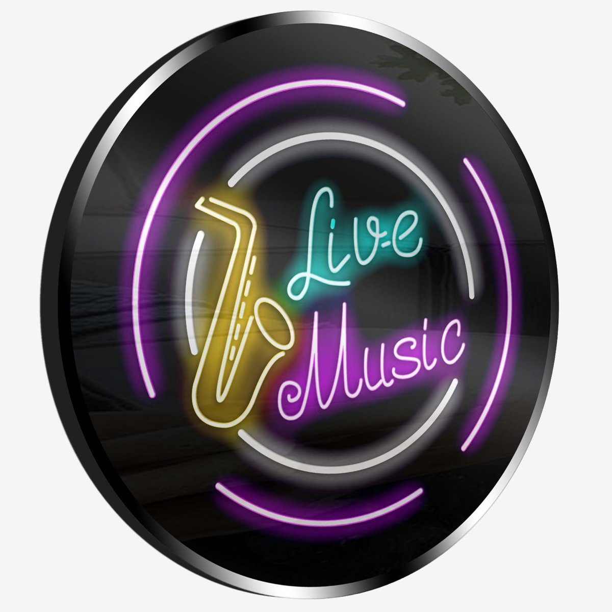 Personalised LED Neon Sign LIVE MUSIC 1 - madaboutneon