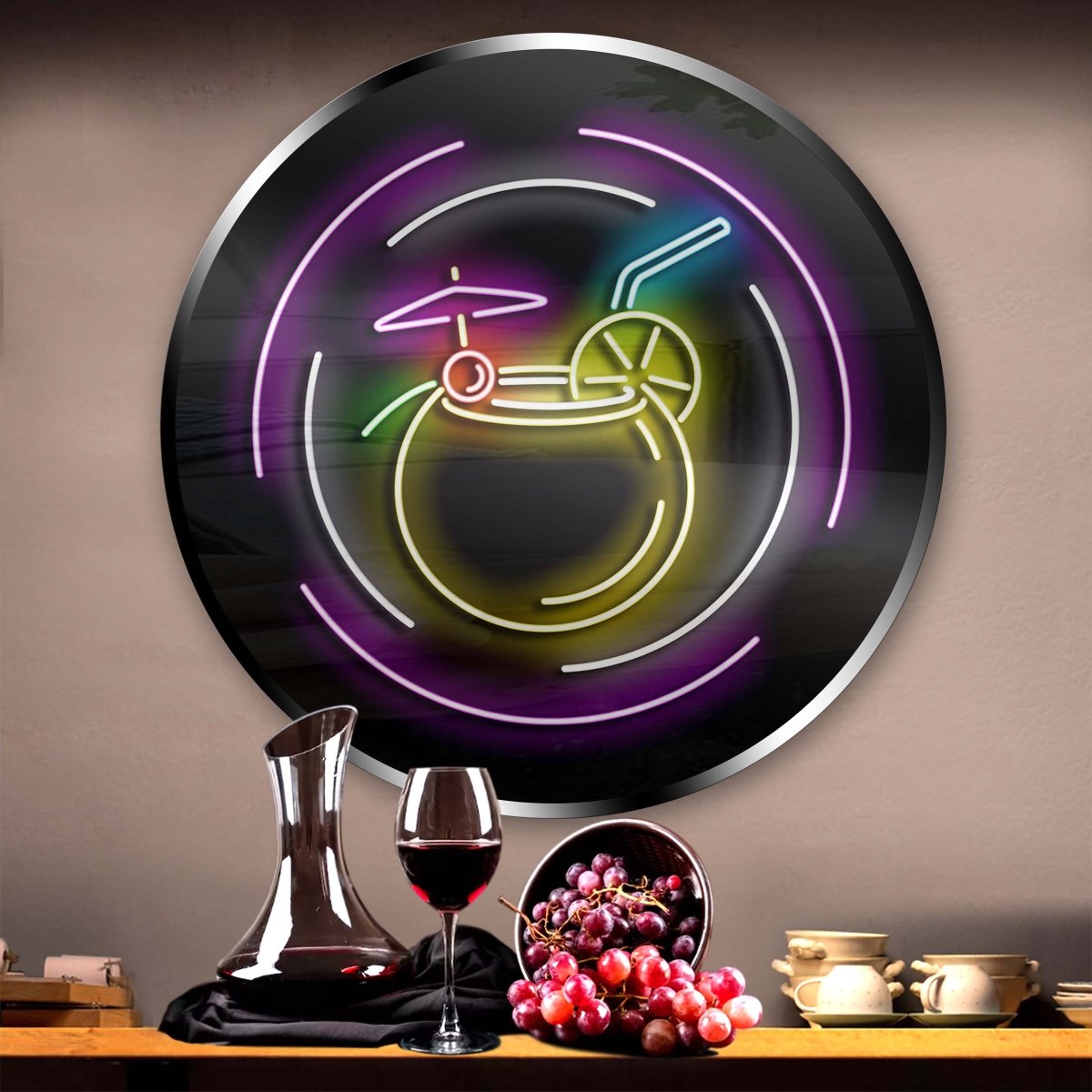 Personalised LED Neon Sign TROPICAL COCKTAIL - madaboutneon
