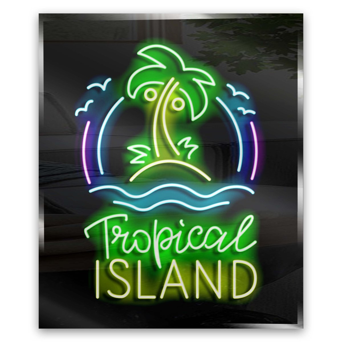 Personalised LED Neon Sign TROPICAL ISLAND - madaboutneon