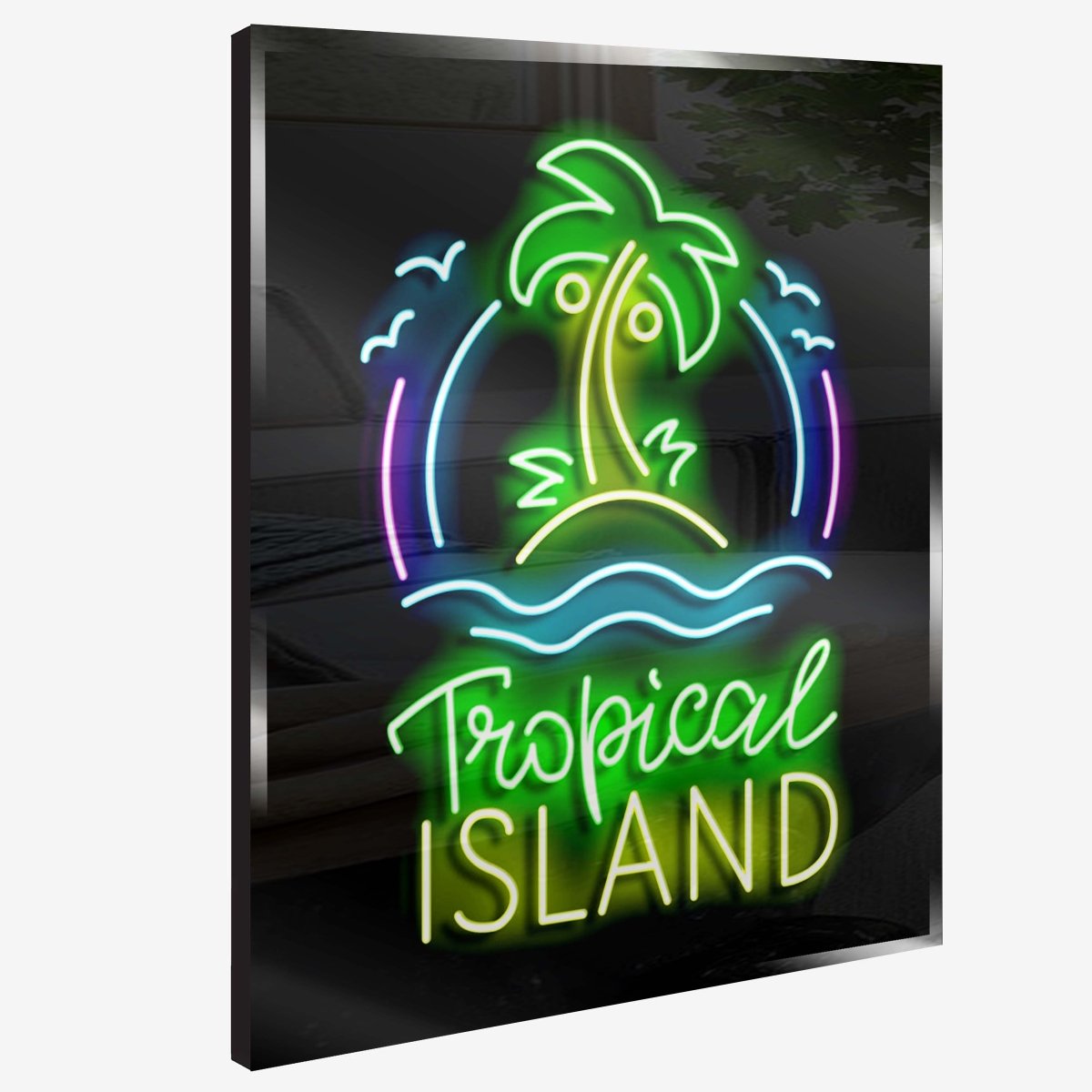 Personalised LED Neon Sign TROPICAL ISLAND - madaboutneon